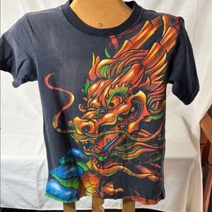 Dragon Graphic Kids T-Shirt JNCO vintage